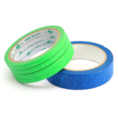 厂家供应各种优质规格彩色皱纹纸 防染色遮蔽胶带 美纹纸胶带